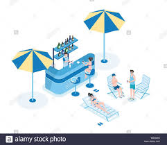 Bando sobre el bar de las piscinas